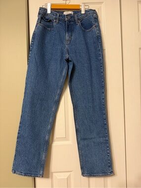 Abercrombie & Fitch Medium Blue Straight Leg Jeans